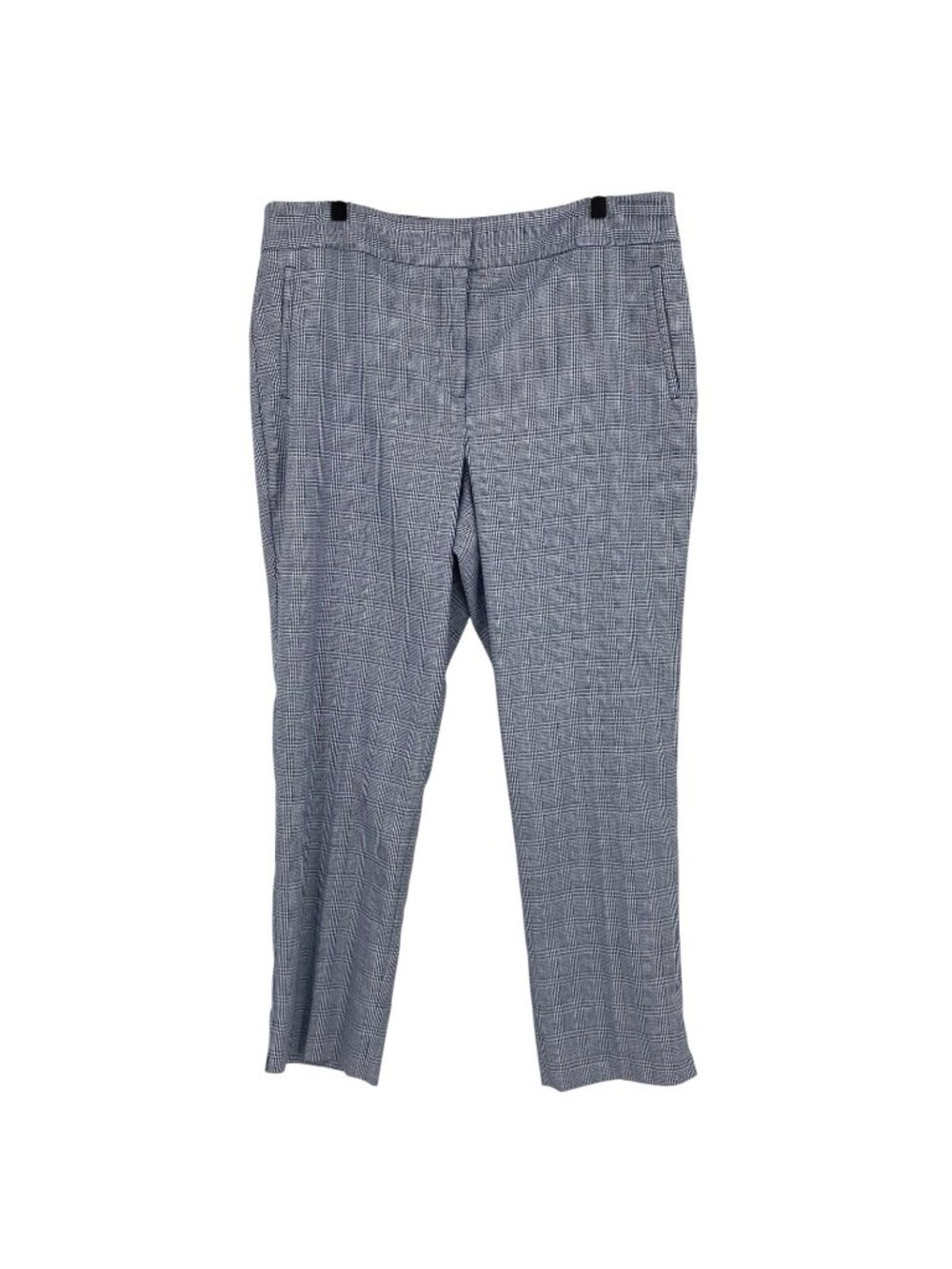 Talbots Women’s Size 16 Blue Plaids Checks Trousers Ankle Pant Career Business